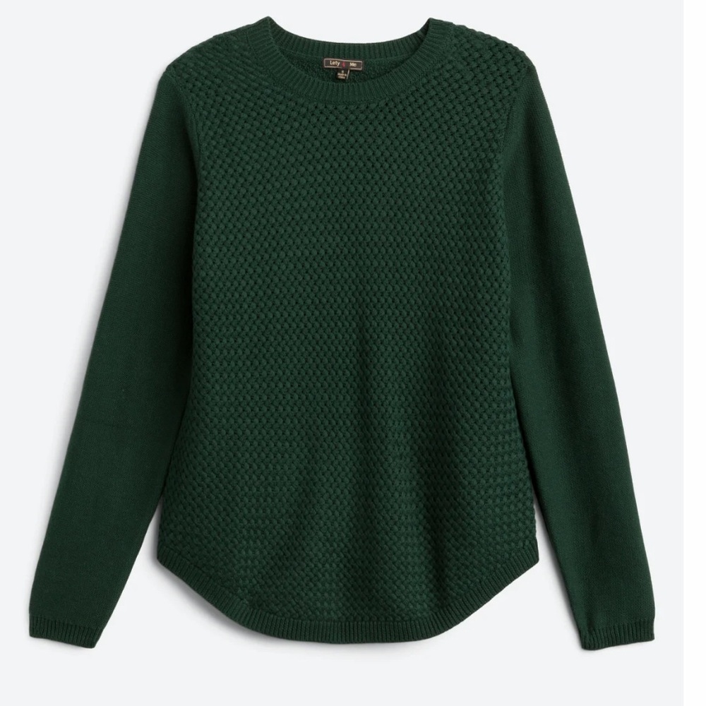 LETY & ME Josey Elbow Patch Sweater size XS